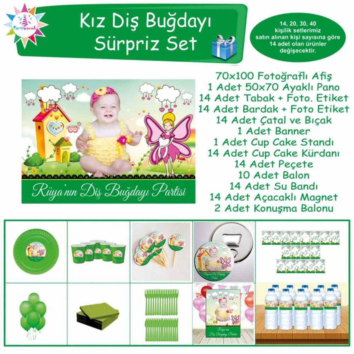 Diş Partisi Diş Dünyası ve Melekli Süpriz Set 