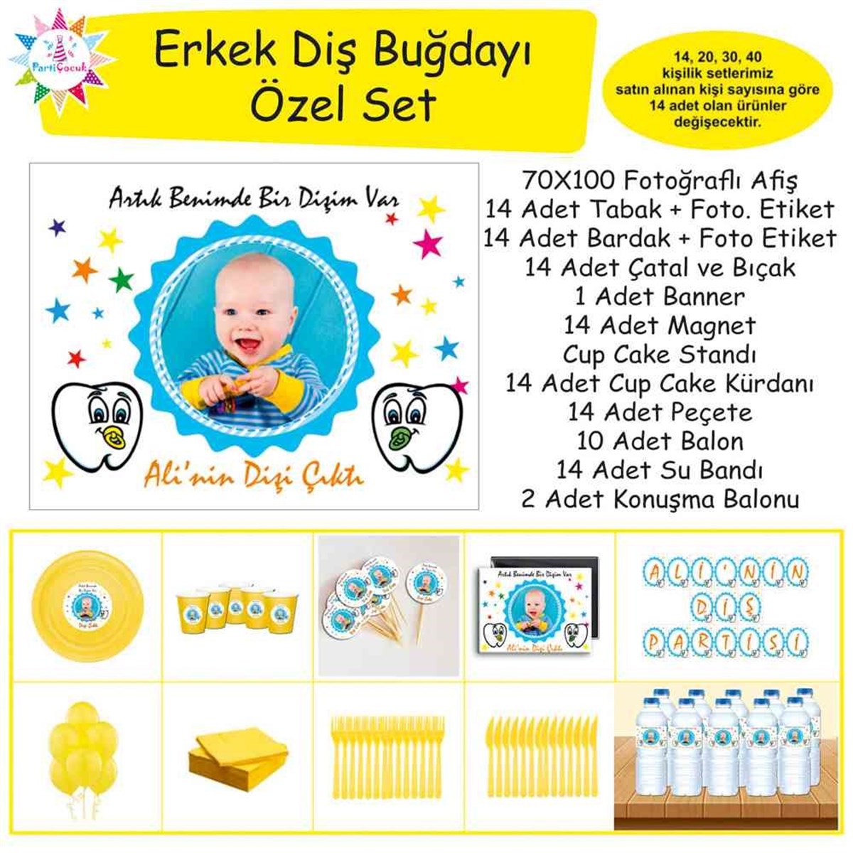 Diş Partisi Emzikli Dişli Set 