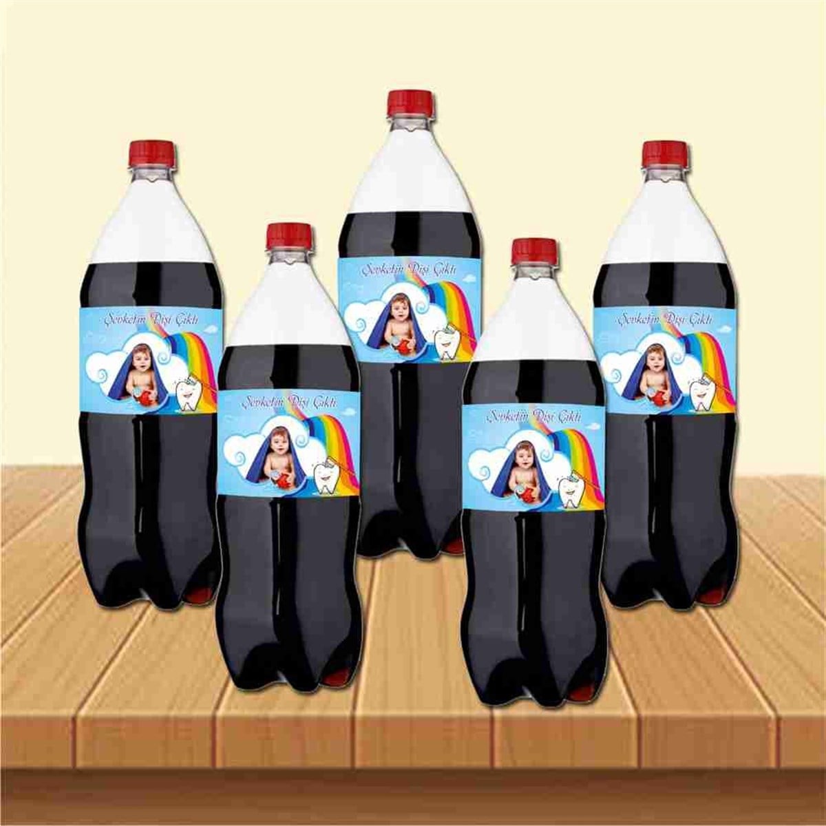 Diş Partisi Gökkuşağı Diş Fırçalı Cola Şisesi Bandı 