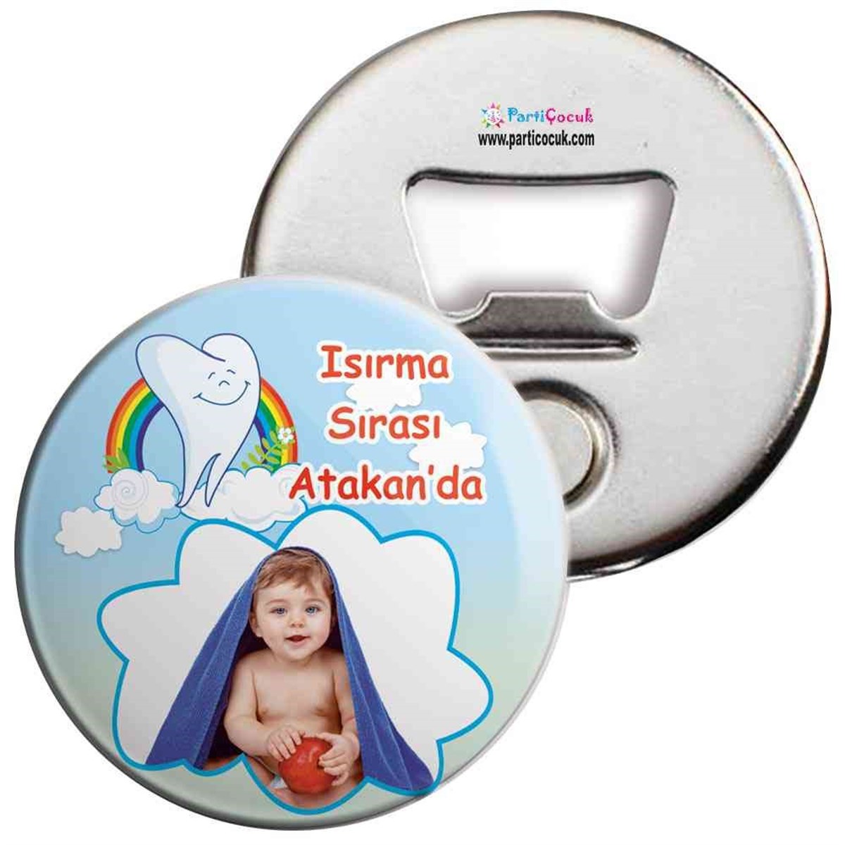 Diş Partisi Gökkuşağı Konsept Açacaklı Magnet 