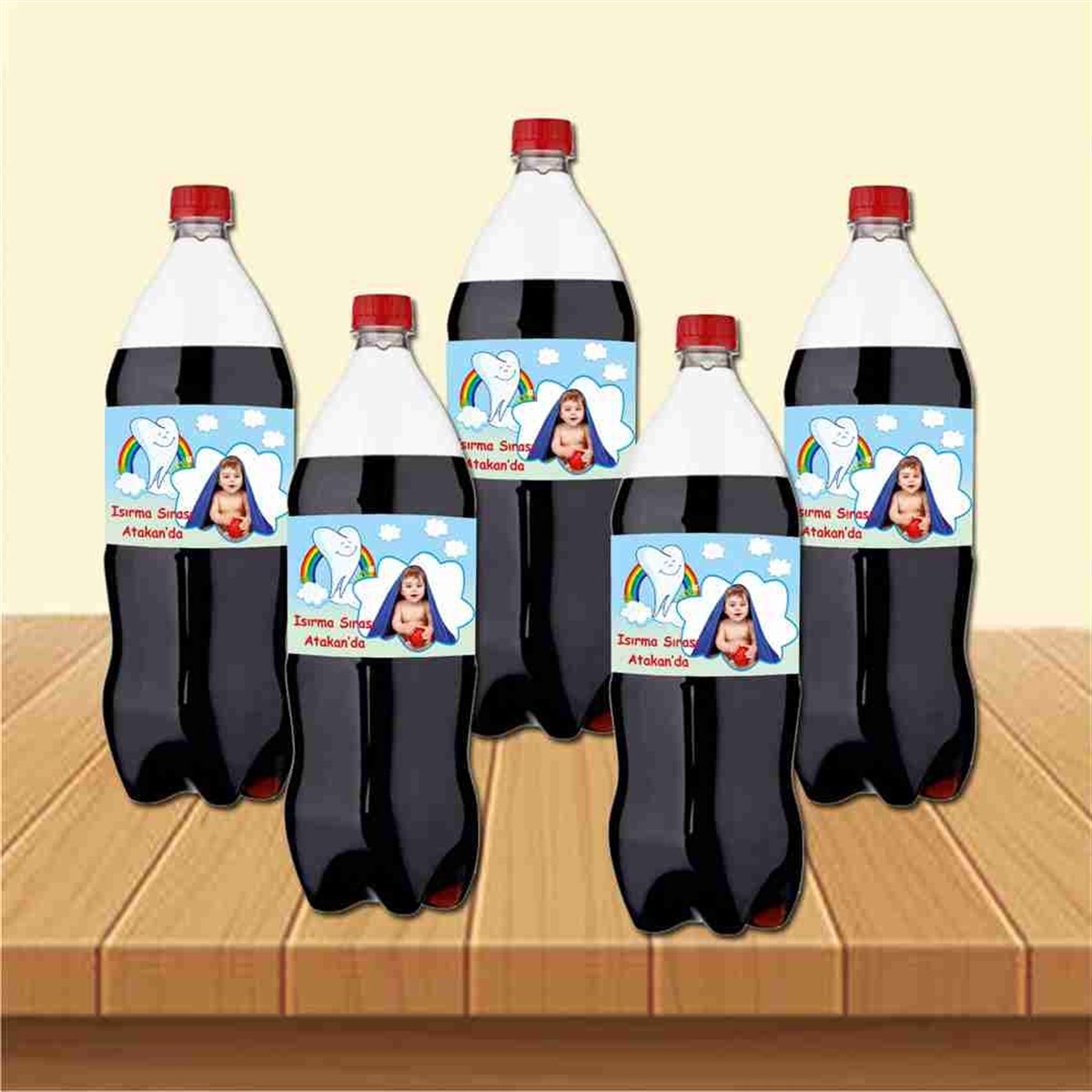 Diş Partisi Gökkuşağı Konsept Cola Şisesi Bandı 