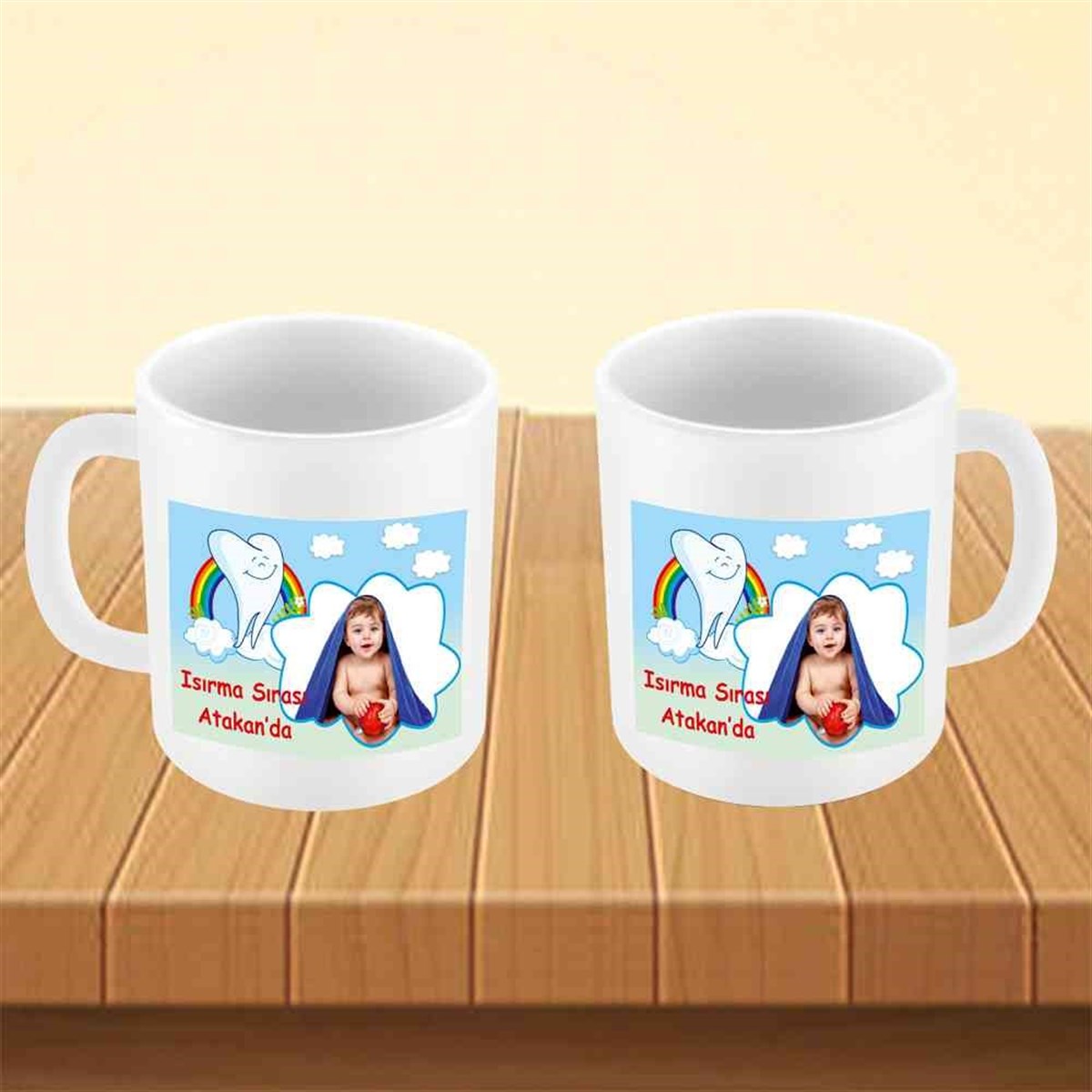 Diş Partisi Gökkuşağı Konsept Kupa Bardak Mug  