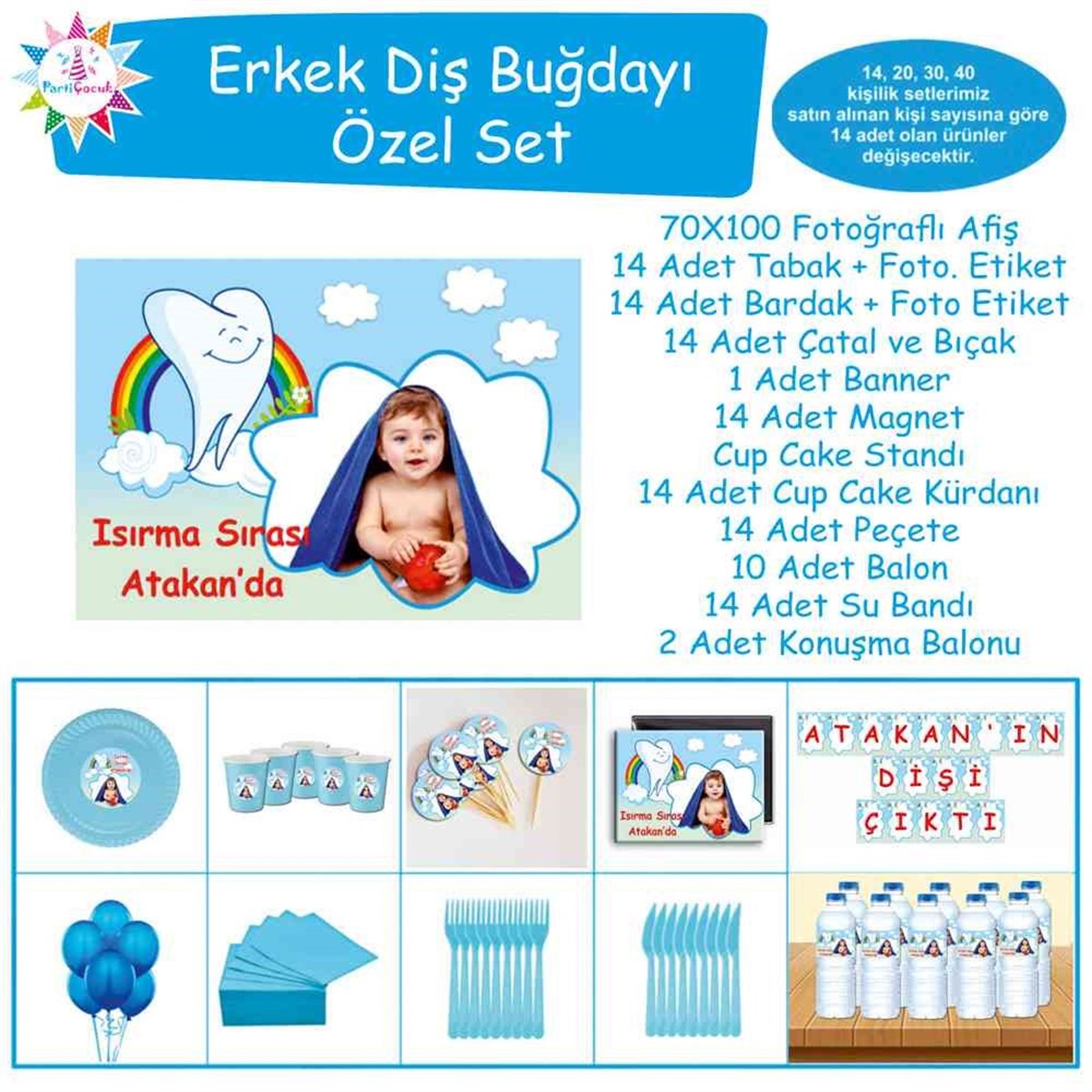 Diş Partisi Gökkuşağı Özel Set 