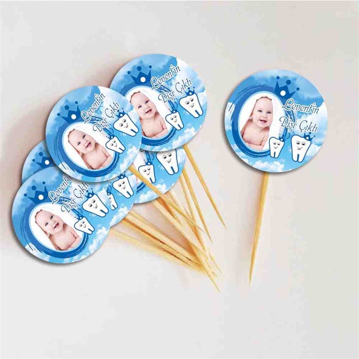 Diş Partisi Gökyüzü Temalı Cupcake Kurdanı 