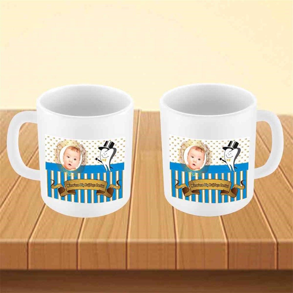 Diş Partisi Gold Şık Temalı Parti Süsleri Kupa Bardak Mug  