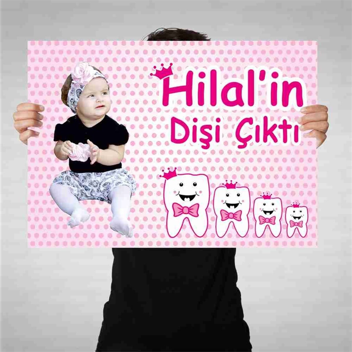 Diş Partisi Gold Şık Temalı Parti Süsleri Bez Afiş  