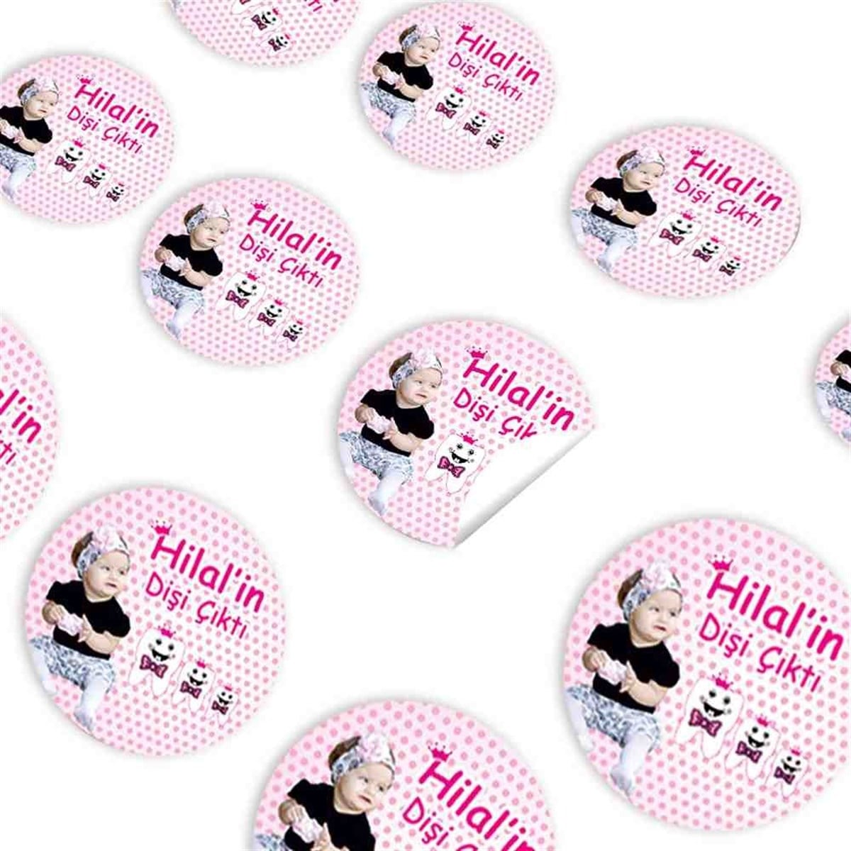 Diş Partisi Gold Şık Temalı Parti Süsleri Sticker 30 Adet  