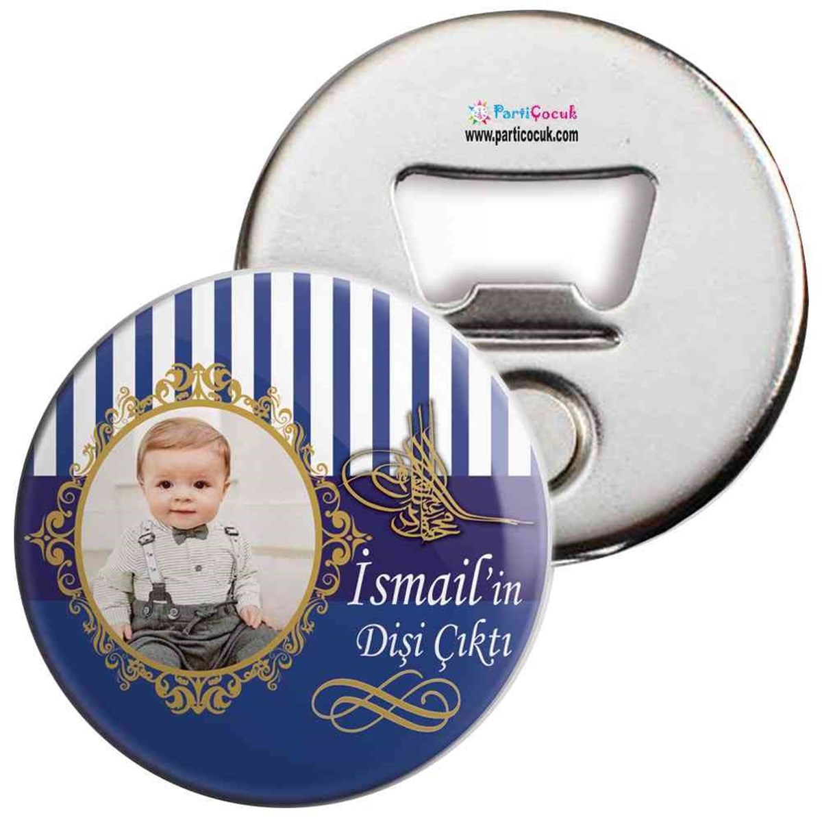 Diş Partisi Gold Tuğralı Açacaklı Magnet 