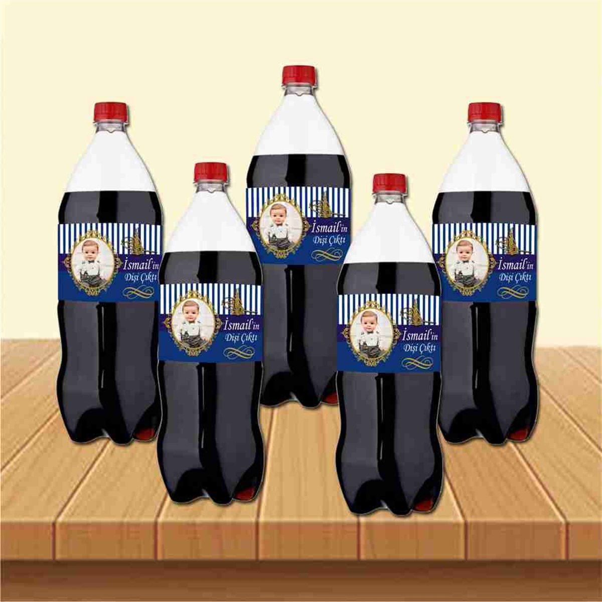 Diş Partisi Gold Tuğralı Cola Şisesi Bandı 