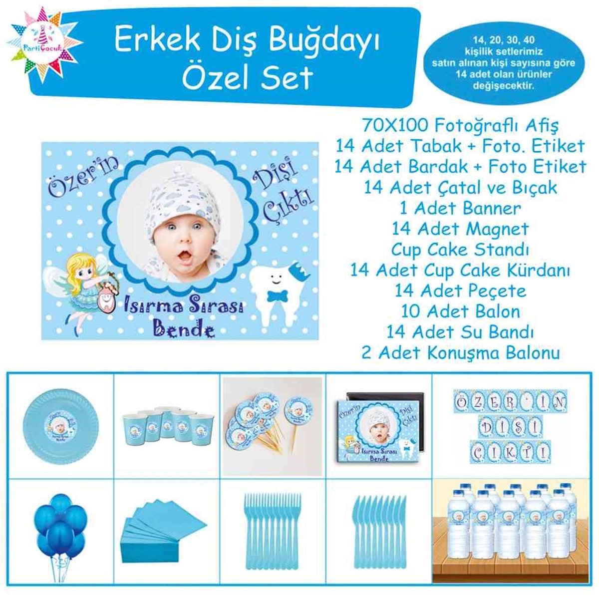 Diş Partisi Melekli Dişli Özel Set 