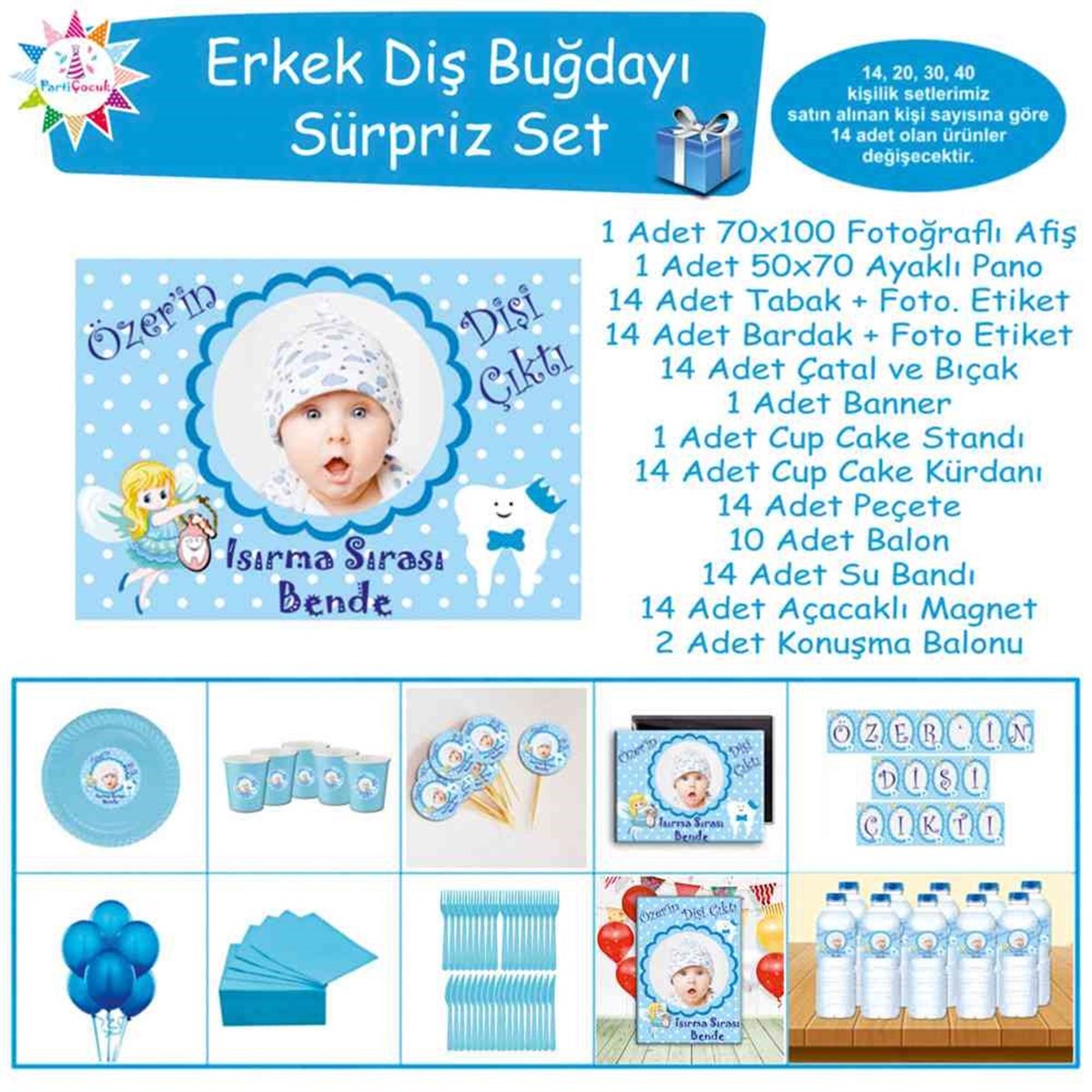 Diş Partisi Melekli Dişli Süpriz Set 