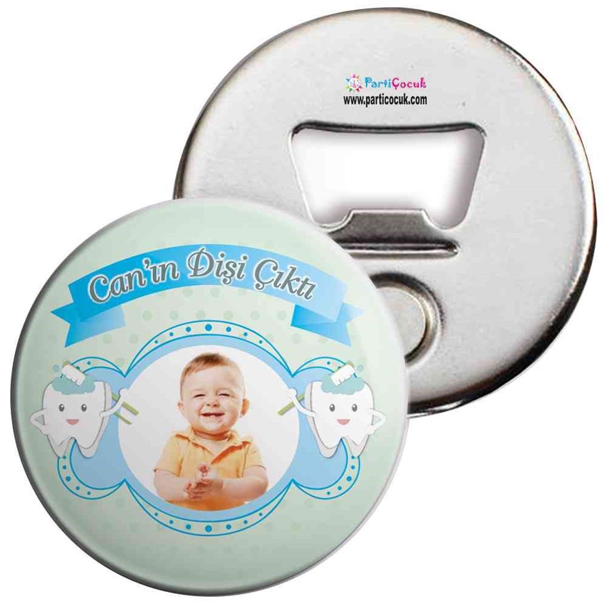 Diş Partisi Mint Duş Alan Diş Konsepti Açacaklı Magnet 