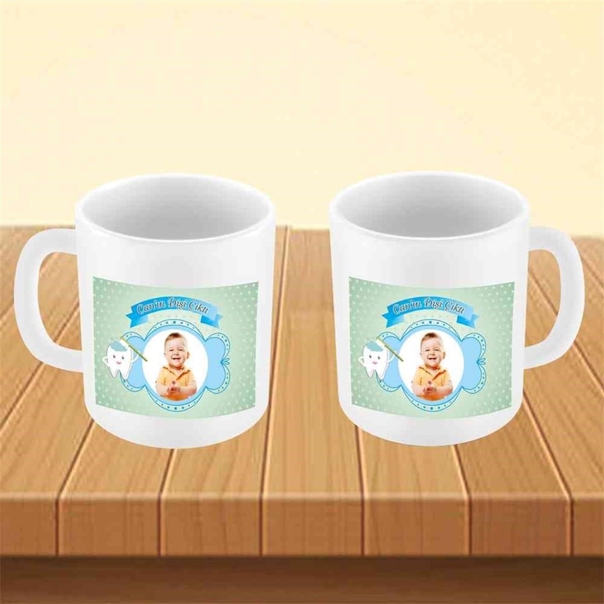 Diş Partisi Mint Duş Alan Diş Konsepti Kupa Bardak Mug  
