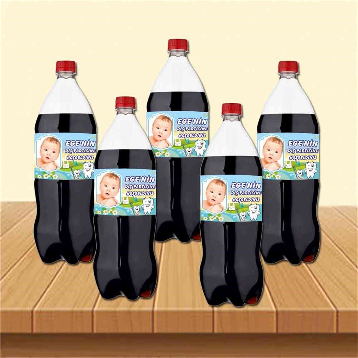 Diş Partisi Mutlu Pembe Melek Cola Şisesi Bandı 