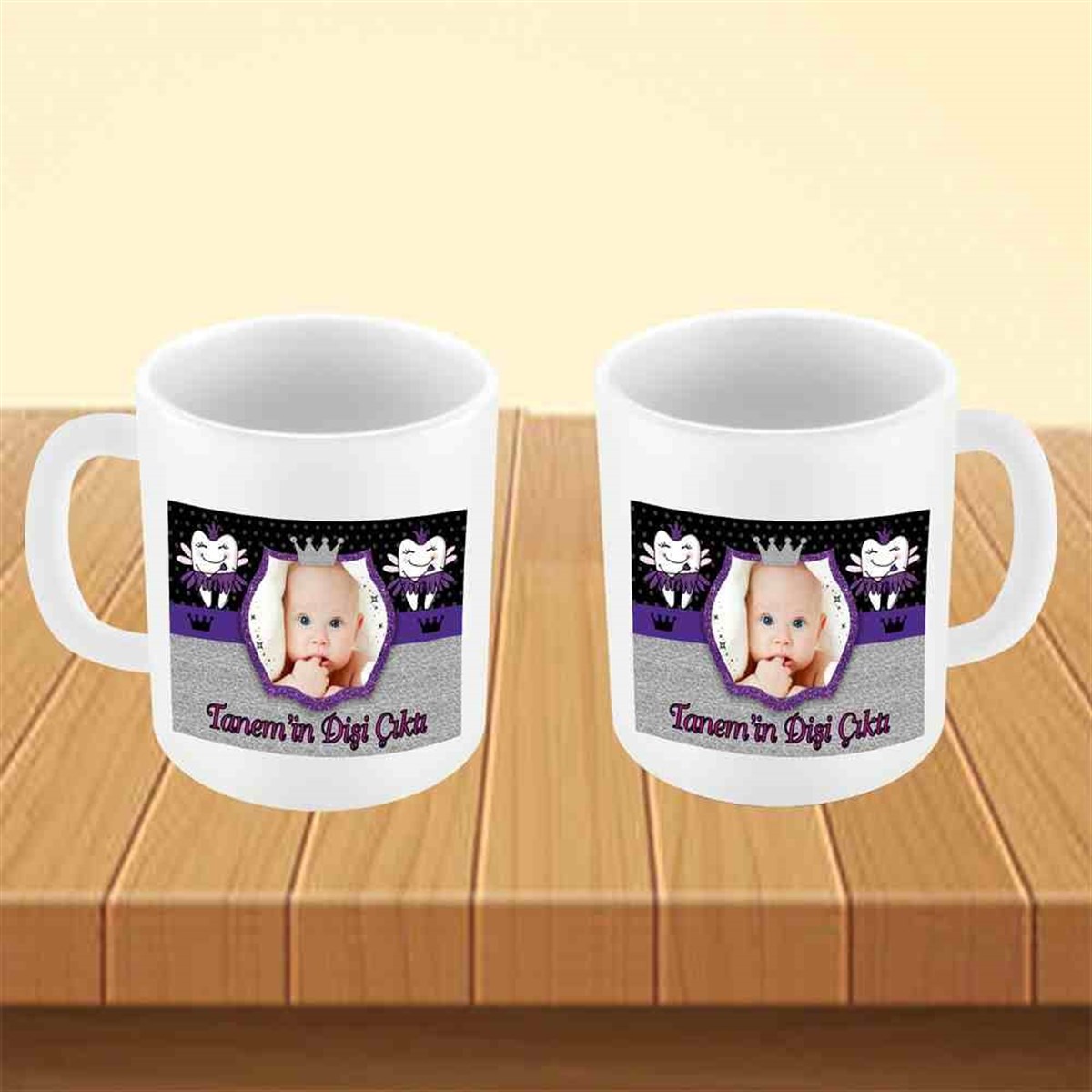 Diş Partisi Mutlu Pembe Melek Kupa Bardak Mug 