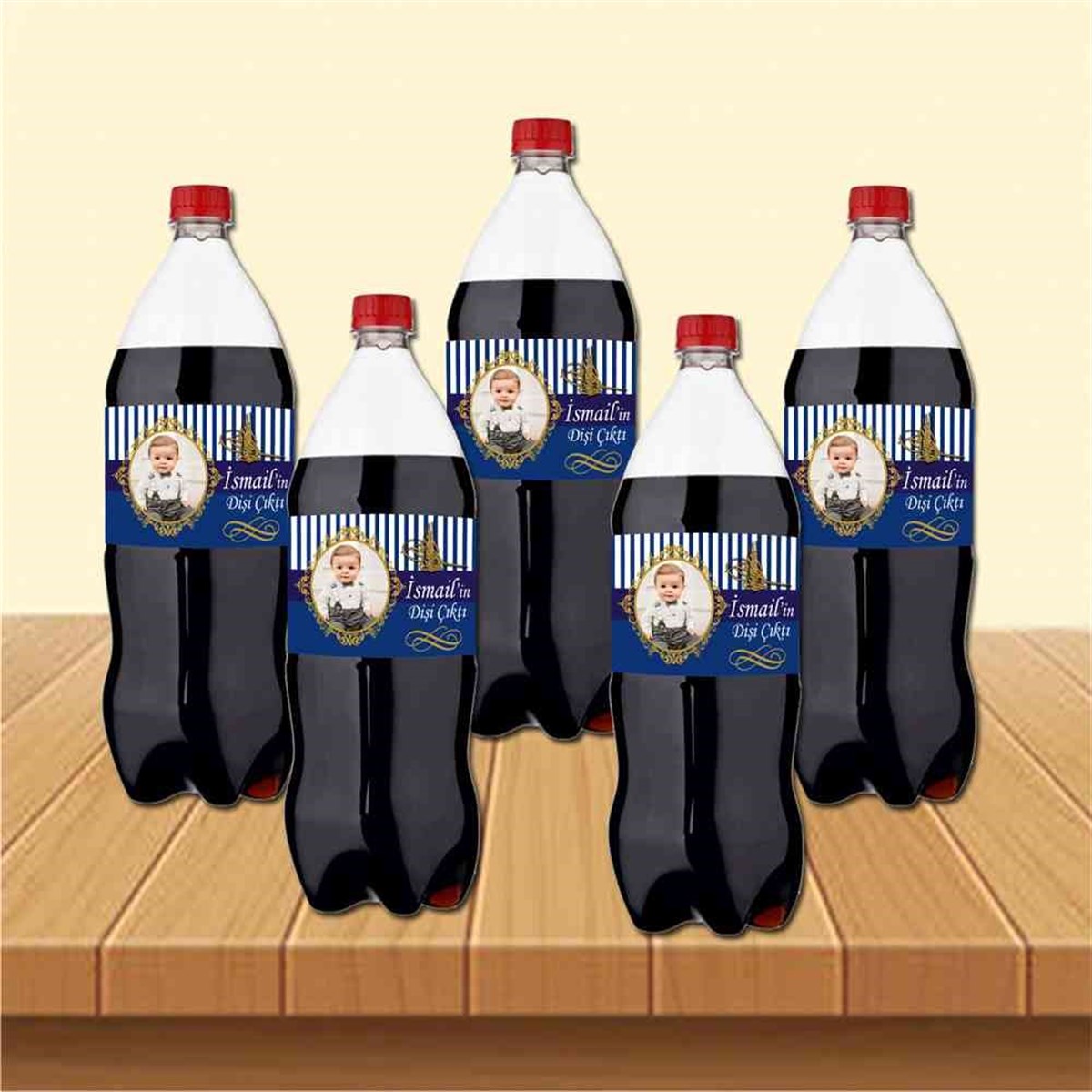 Diş Partisi Pembe Güllü Diş Parti Seti Cola Şisesi Bandı 