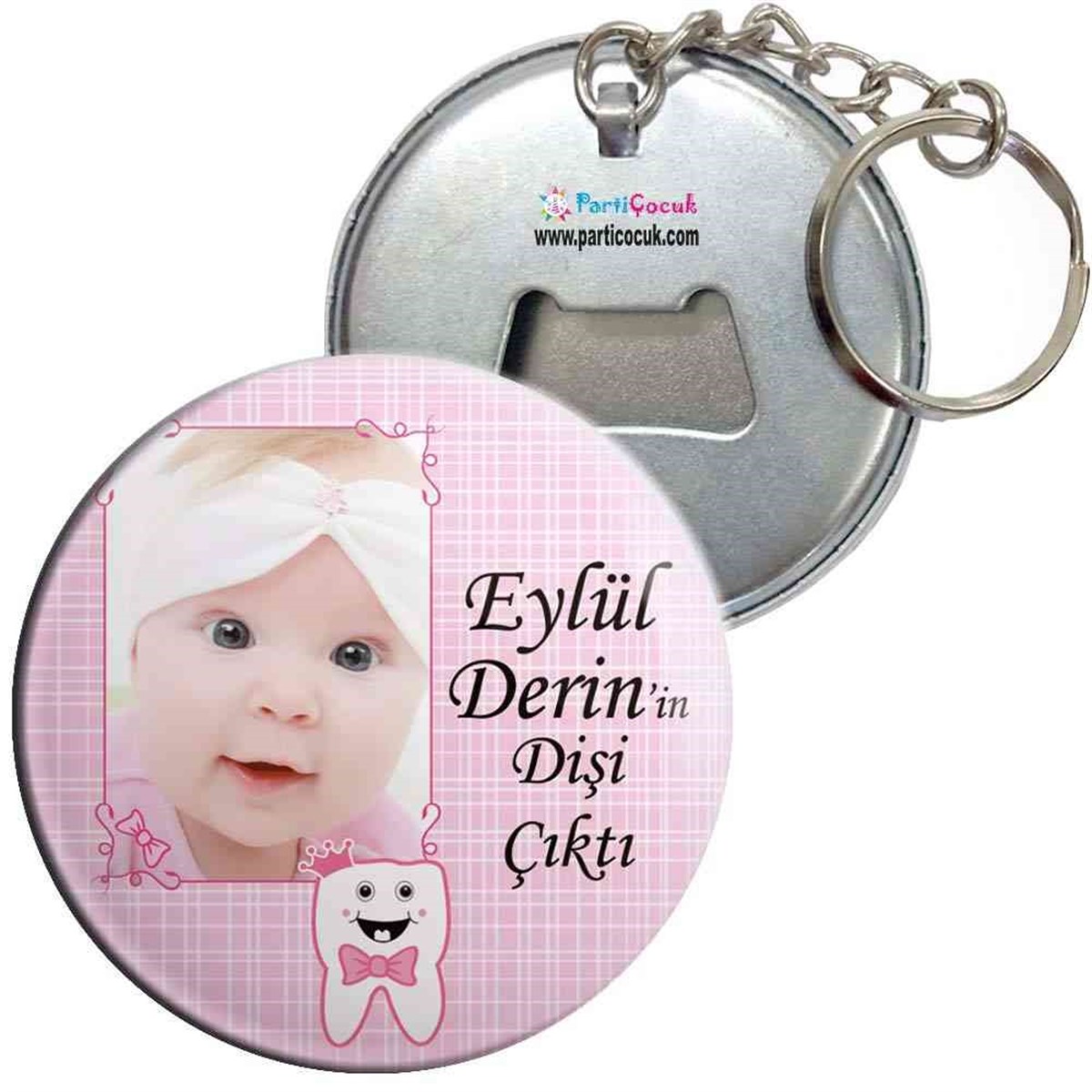 Diş Partisi Pembe Taçlı Diş Tema Anahtarlı Açacak 