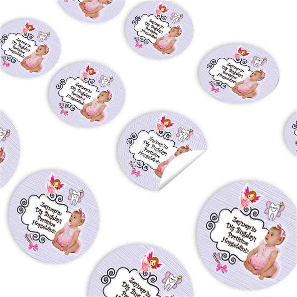 Diş Partisi Perili Uçan Dişli Parti Seti Sticker 30 Adet 