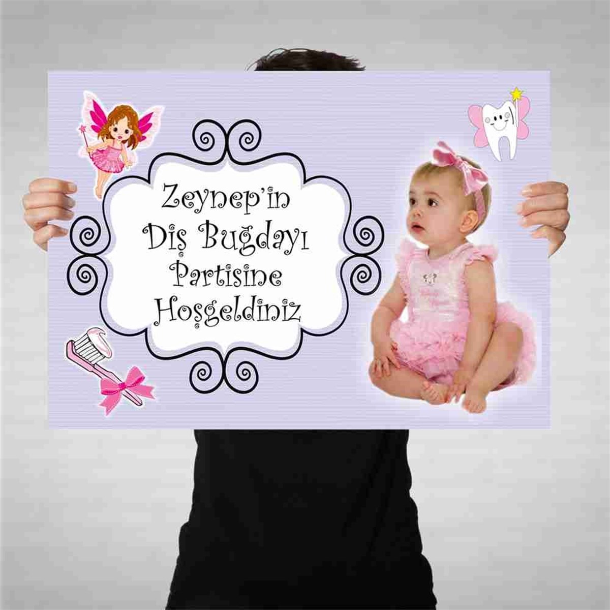 Diş Partisi Perili Uçan Dişli Parti Seti Bez Afiş 
