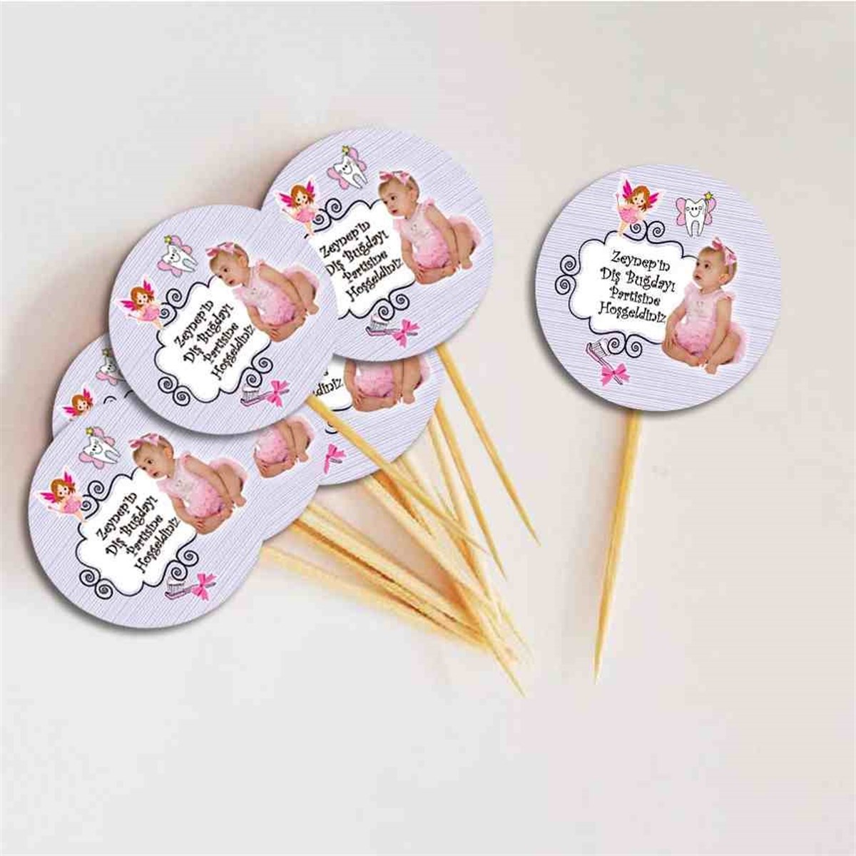 Diş Partisi Perili Uçan Dişli Parti Seti Cupcake Kurdanı 