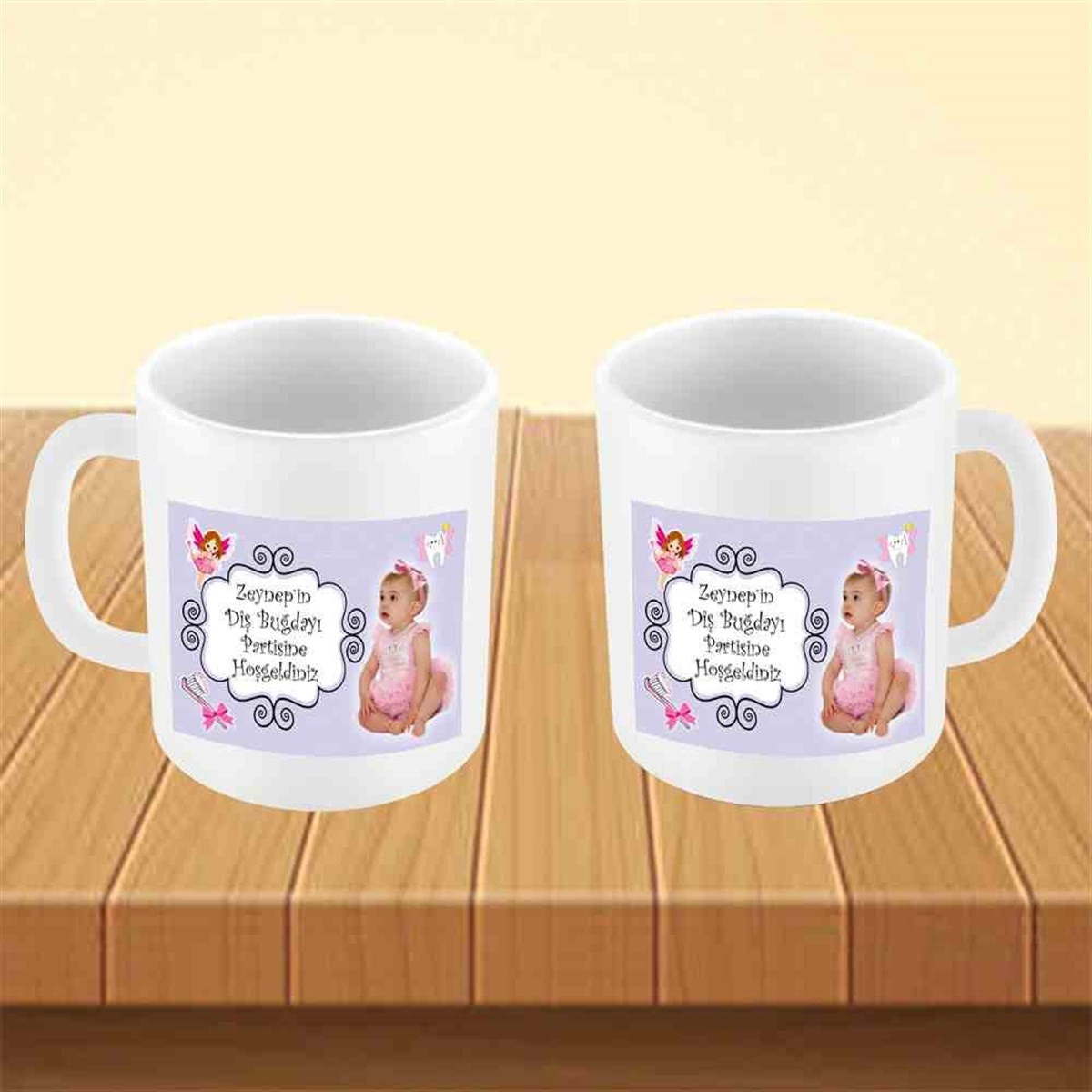 Diş Partisi Perili Uçan Dişli Parti Seti Kupa Bardak Mug 