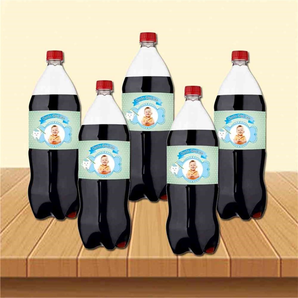 Diş Partisi Prenses Dişli Diş Konsepti Cola Şisesi Bandı 