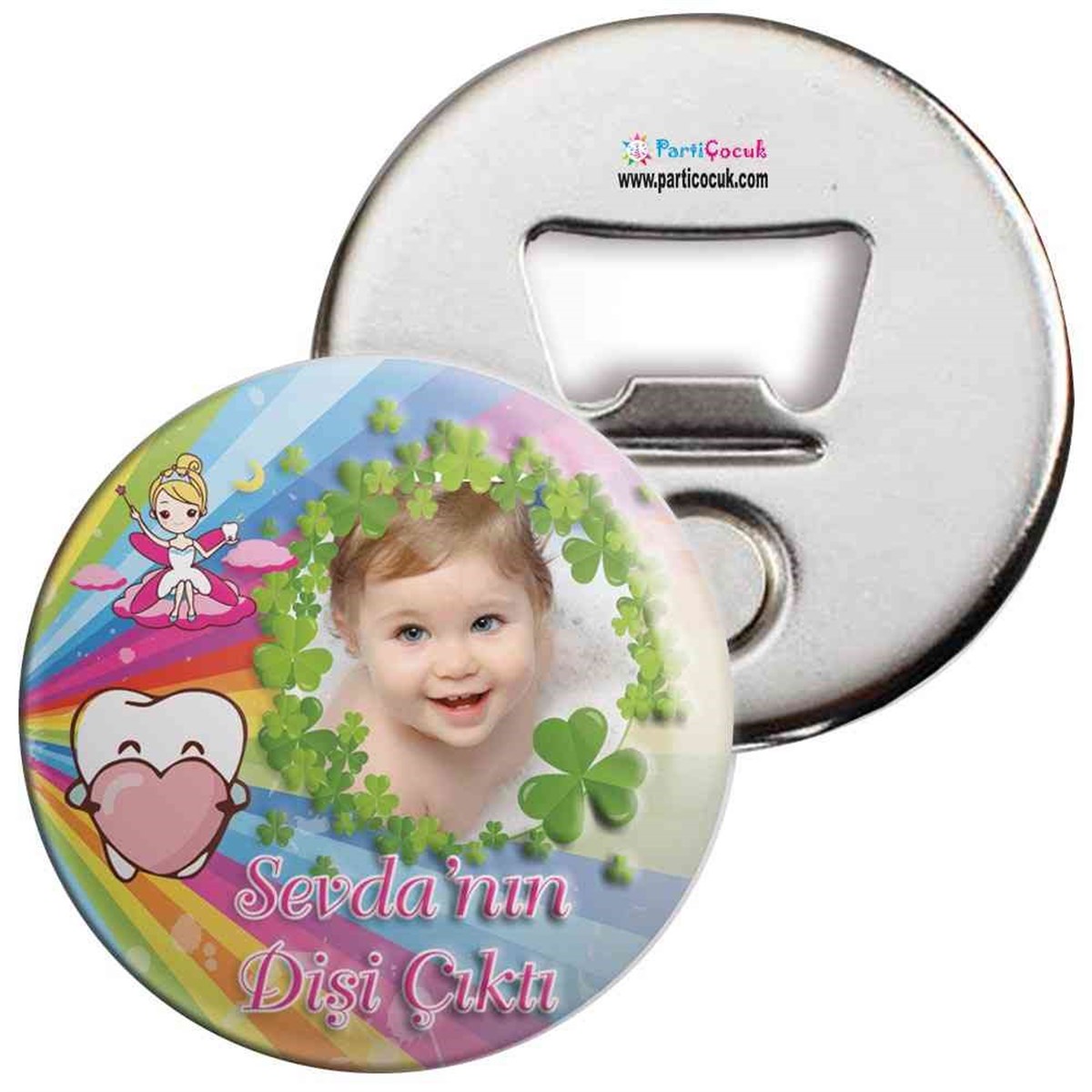 Diş Partisi Şanslı Yonca First Teeth Seti Açacaklı Magnet 