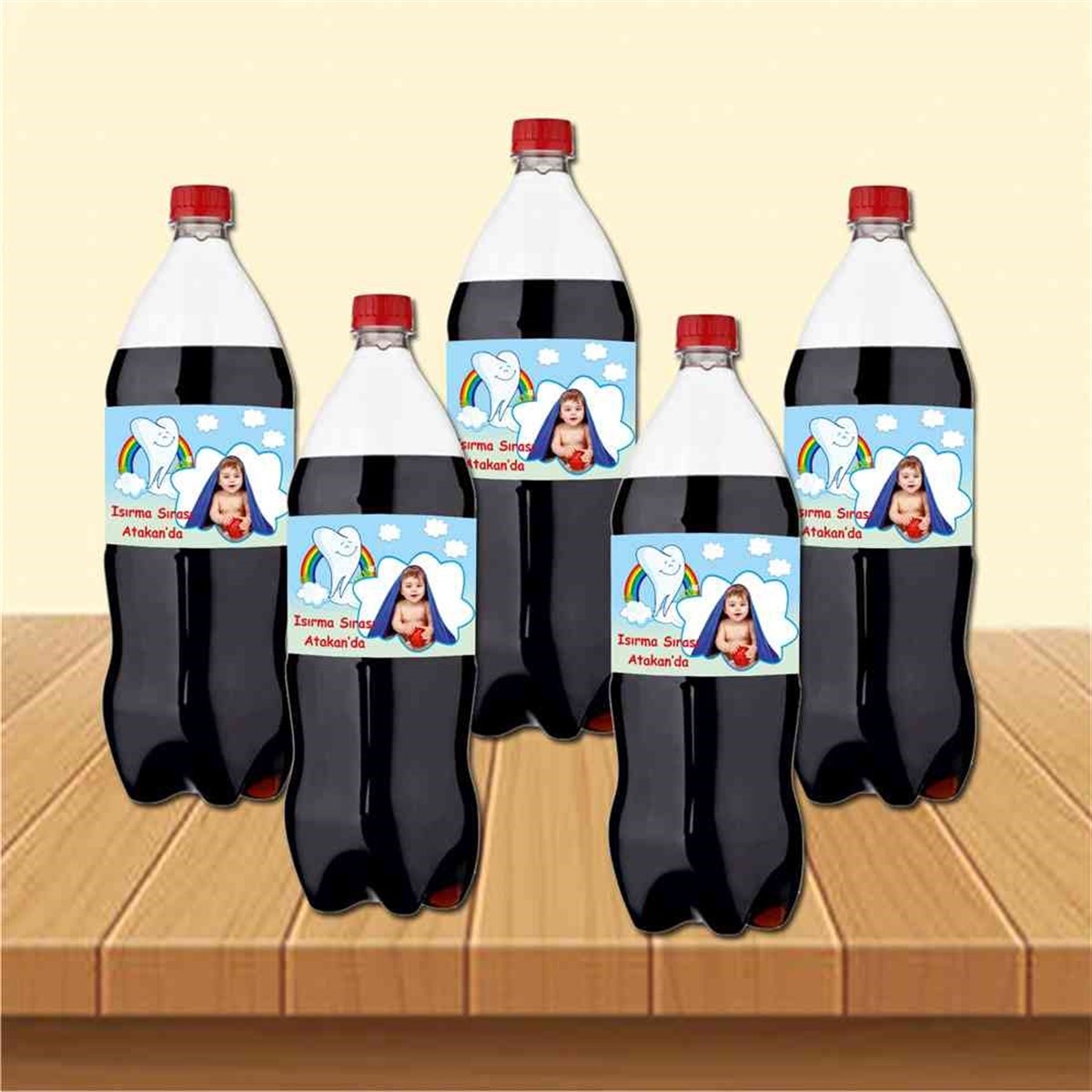 Diş Partisi Şemsiyeli Diş Konsept Cola Şisesi Bandı 