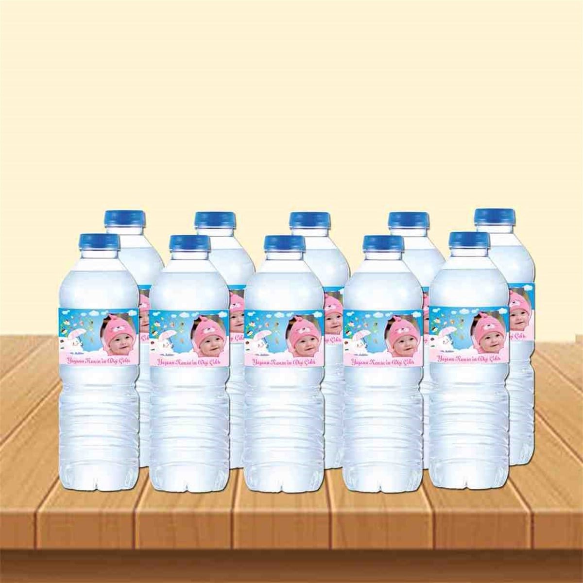 Diş Partisi Şemsiyeli Diş Konsept Su Şisesi Bandı 