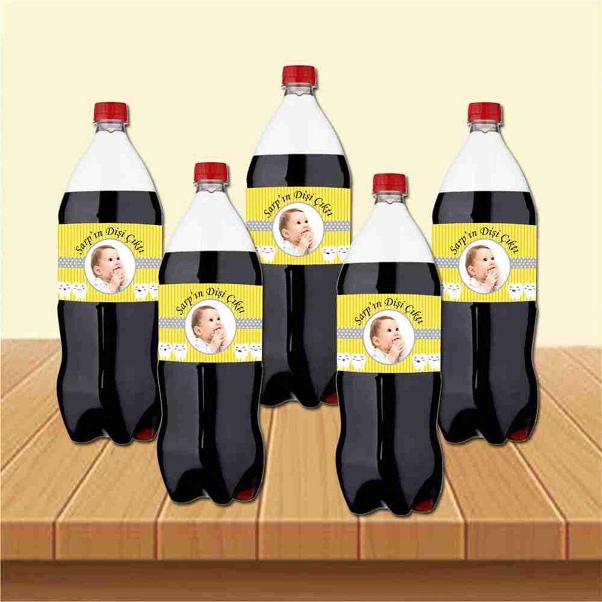 Diş Partisi Sevimli Dişler Cola Şisesi Bandı 