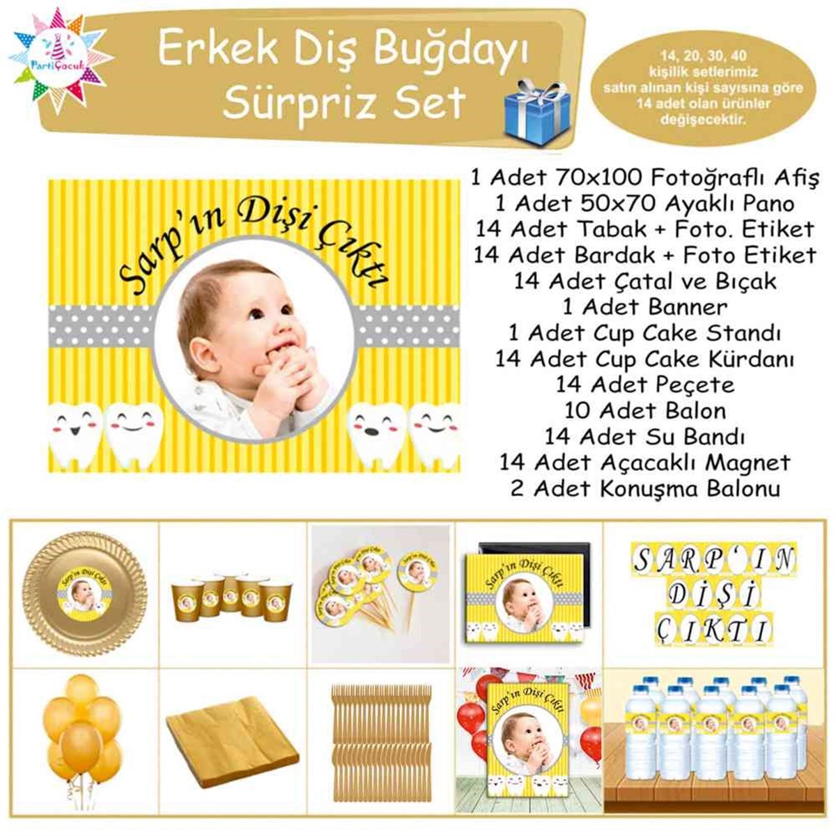 Diş Partisi Sevimli Dişler Süpriz Set 