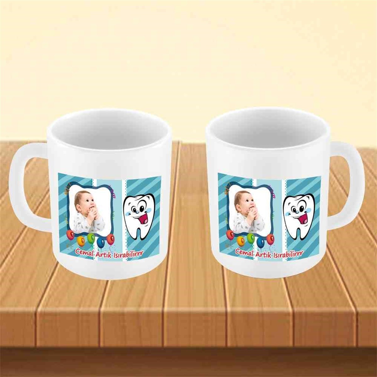 Diş Partisi Sevimli Utangaç Kupa Bardak Mug  