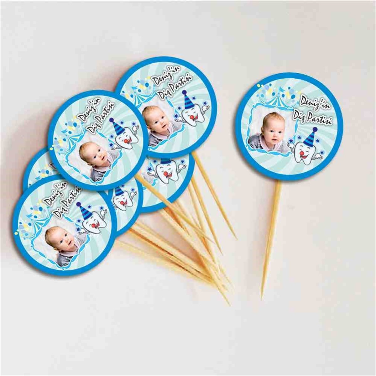 Diş Partisi Sirk Temalı Parti Süsleri Cupcake Kurdanı 