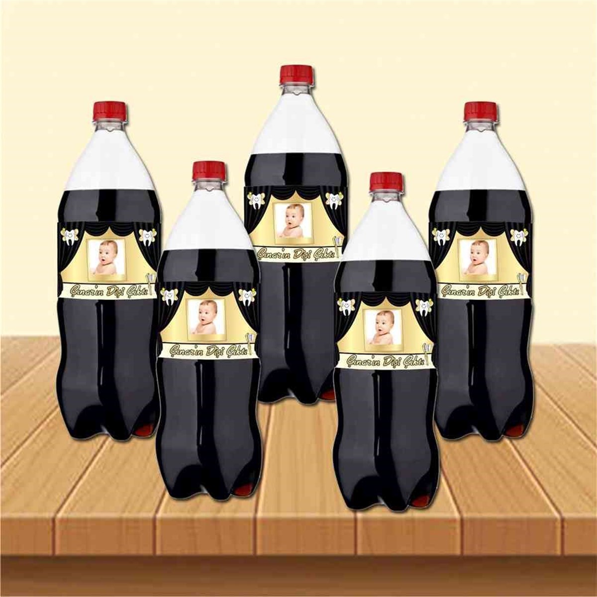 Diş Partisi Sirk ve Palyaço Diş Cola Şisesi Bandı 