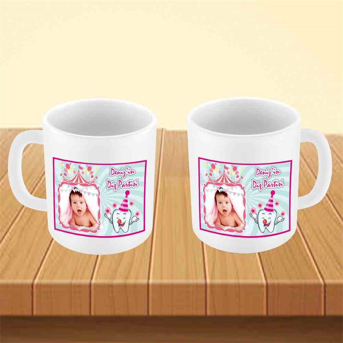 Diş Partisi Sirk ve Palyaço Diş Kupa Bardak Mug 