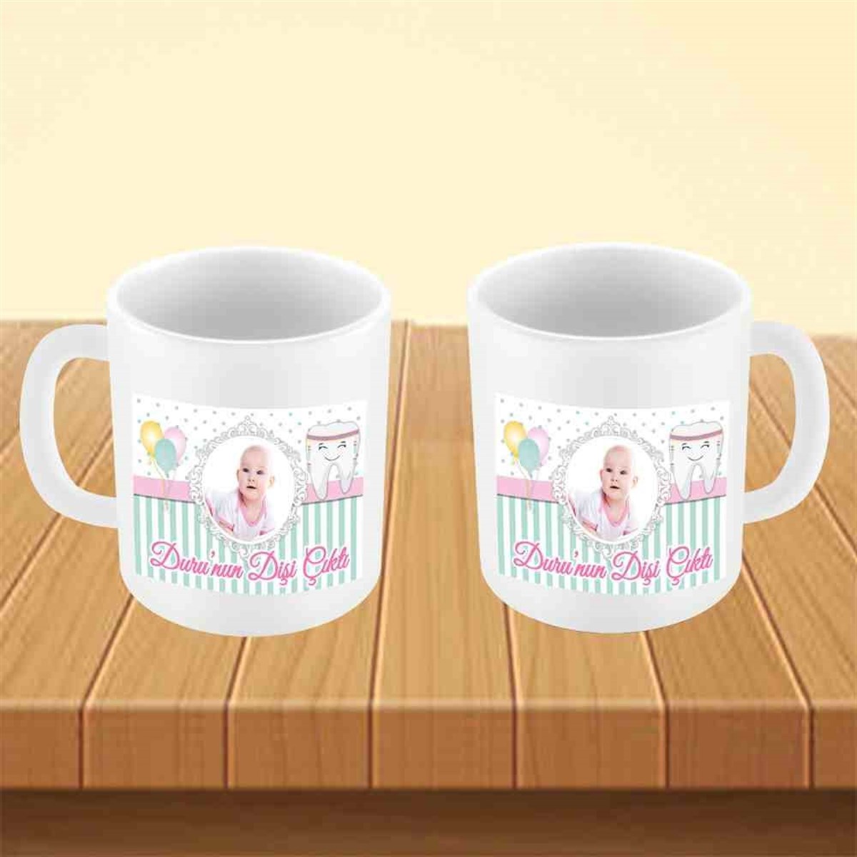 Diş Partisi Süslü Diş Kupa Bardak Mug 