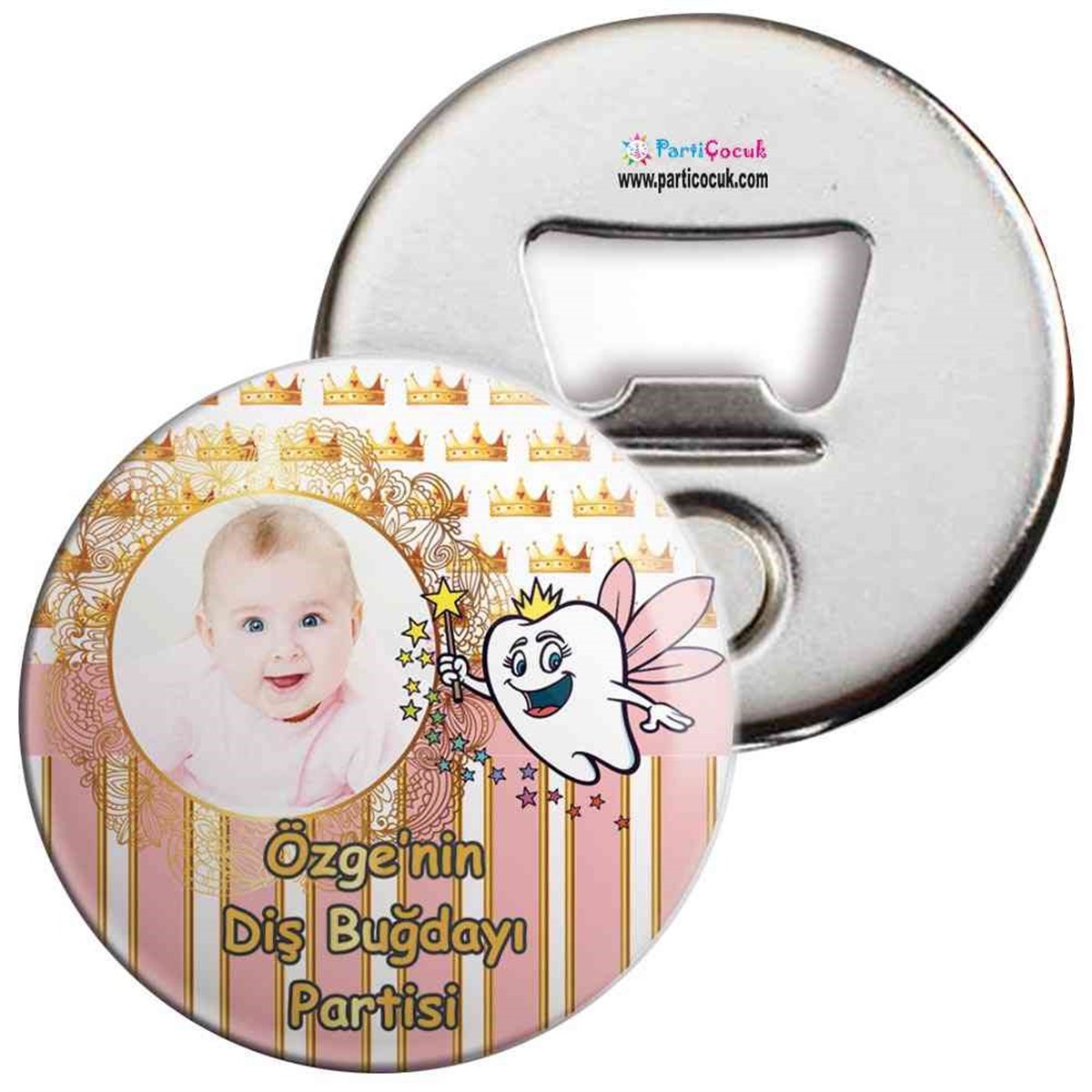 Diş Partisi Taçlı ve Dişten Peri Açacaklı Magnet 