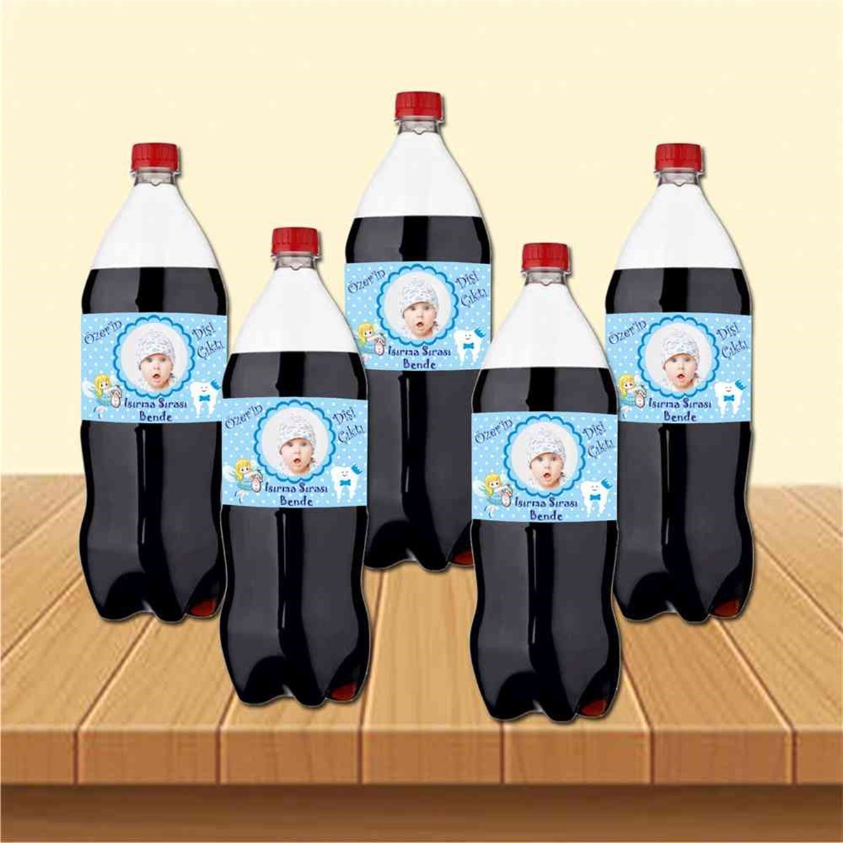 Diş Partisi Taçlı ve Dişten Peri Cola Şisesi Bandı 