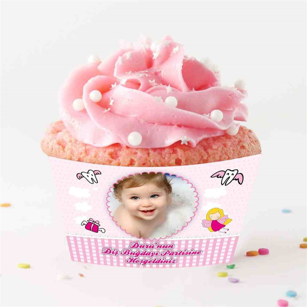 Diş Partisi Uçan Diş Parti Seti Cupcake Sargısı 