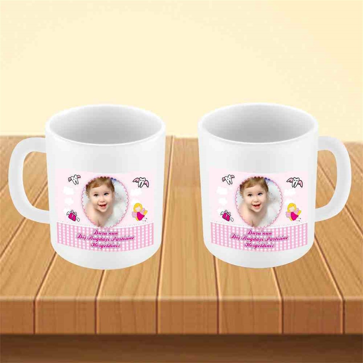 Diş Partisi Uçan Diş Parti Seti Kupa Bardak Mug 