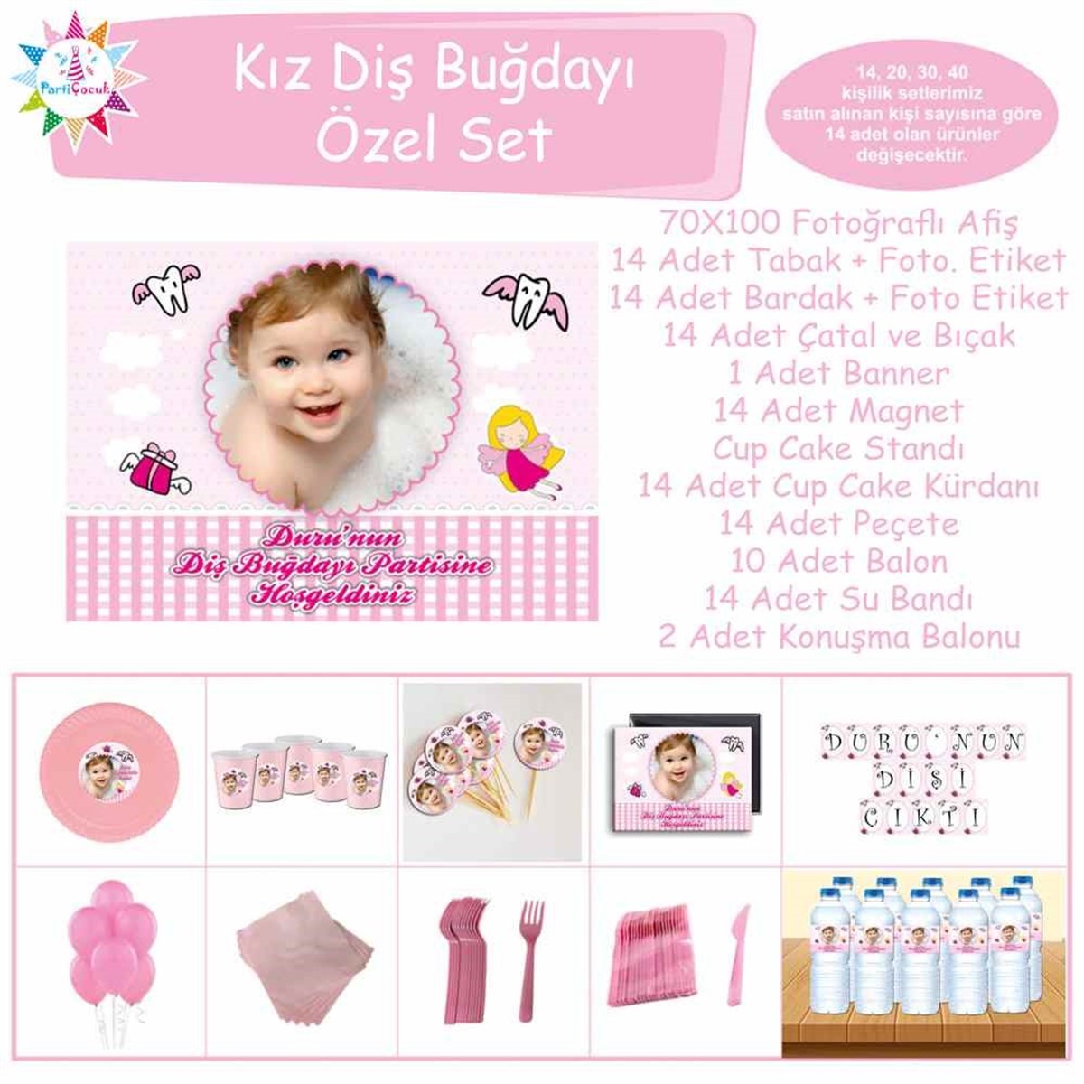 Diş Partisi Uçan Diş Parti Seti Özel Set 