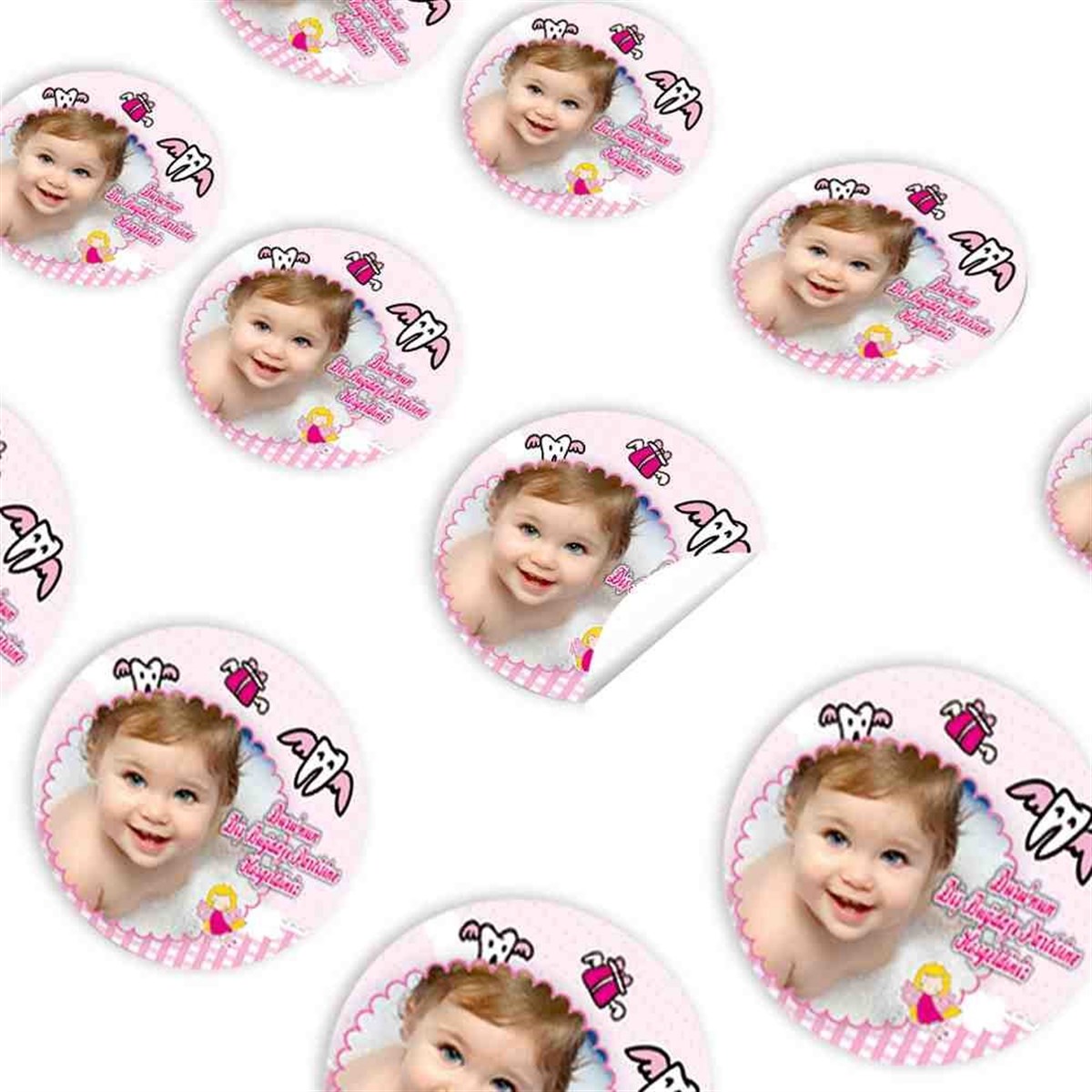 Diş Partisi Uçan Diş Parti Seti Sticker 30 Adet 