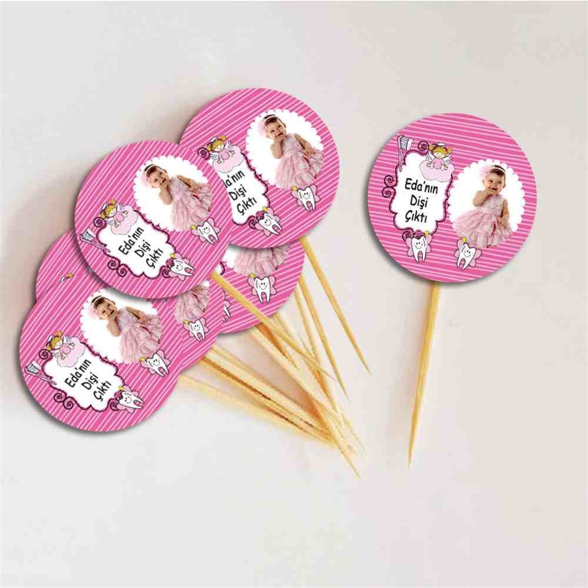 Diş Partisi Uçan Diş Perili Cupcake Kurdanı 