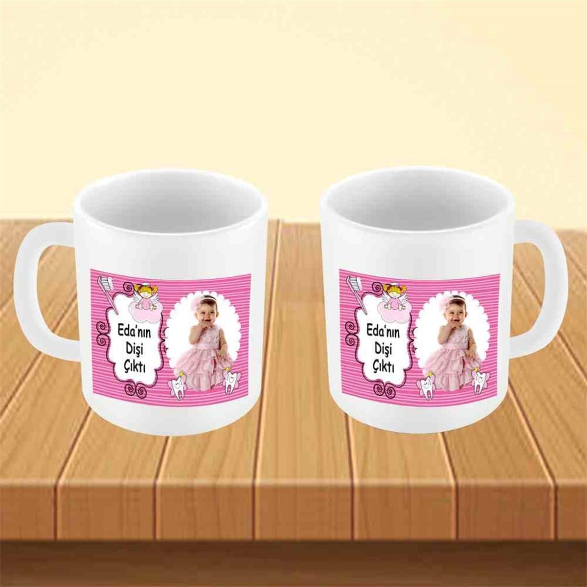 Diş Partisi Uçan Diş Perili Kupa Bardak Mug 