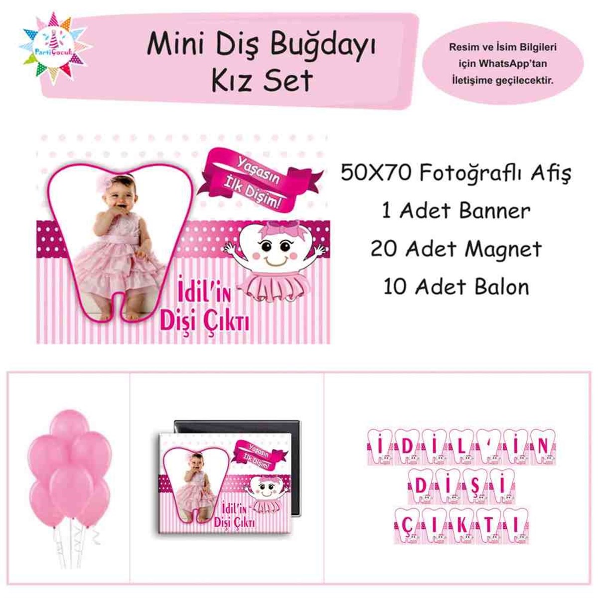 Diş Partisi Uçan Diş Perili Mini Set 