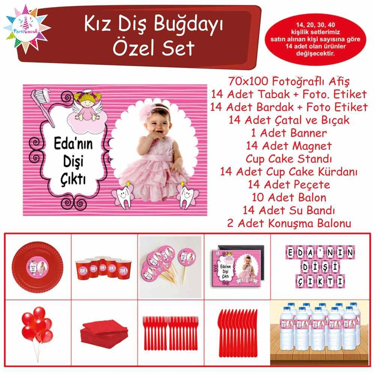 Diş Partisi Uçan Diş Perili Özel Set 