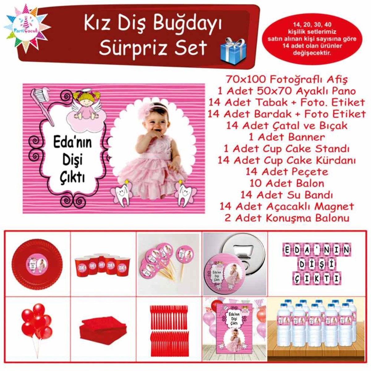 Diş Partisi Uçan Diş Perili Süpriz Set 