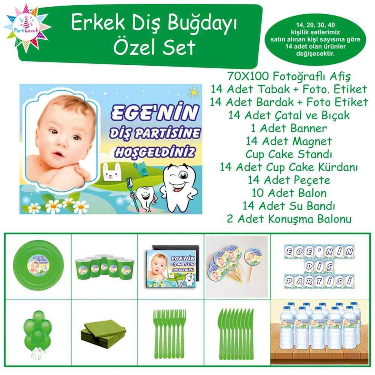 Diş Partisi Yeşil Dünya Özel Set 