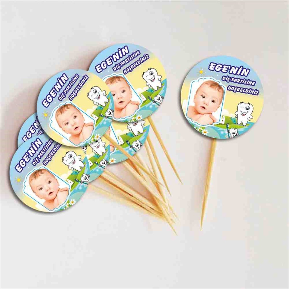 Diş Partisi Yeşil Dünya Parti Cupcake Kurdanı 