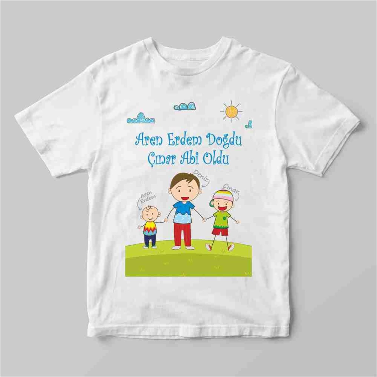 Doğdu Abi Oldu Tişört 